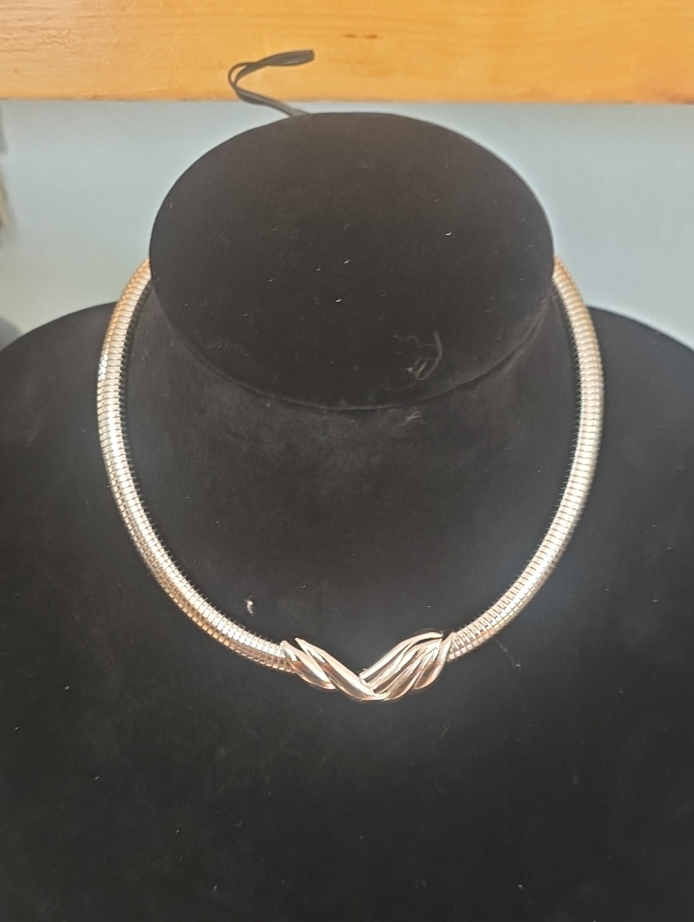 Monet Elegant Silver-Tone Statement Collar Necklace
